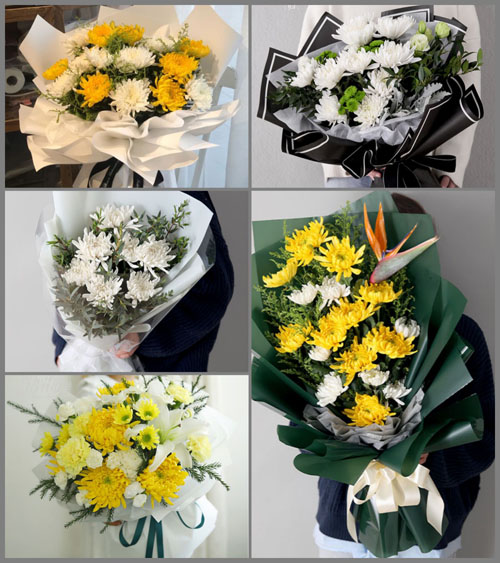 安徽蚌埠市五河县新集镇赤龙村白事花束代送